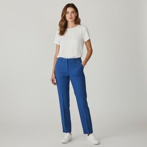 NWT WHBM The Slim Ankle Sz 12R Comfort Stretch/Smoothing Pant in Ink (Blue)